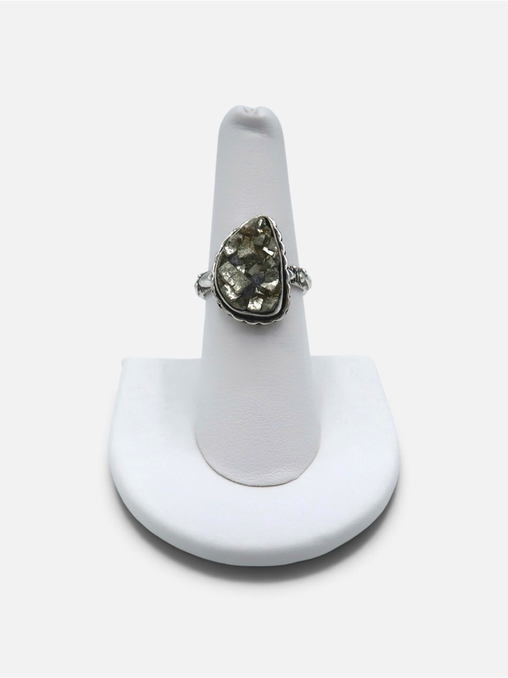 925 VINTAGE PYRITE RING - Picture 3 of 10